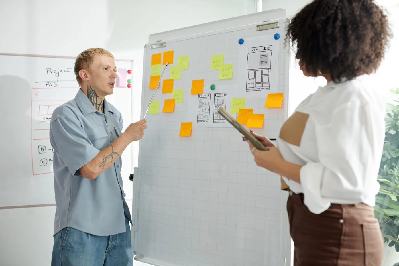 Kanal-Strategie am Whiteboard: Team plant das Zusammenspiel der Kampagnen