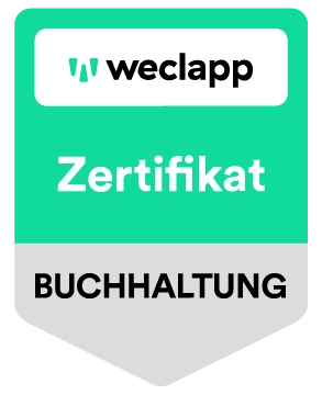 weclapp-Zertifikat Buchhaltung