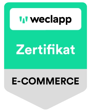 weclapp-Zertifikat E-Commerce